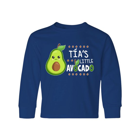 Inktastic Tía's Little Avocado with Cute Baby Avocado Long Sleeve Youth T-Shirt