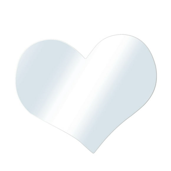 Matsuzay Adhesivo acrílico 3D para pared, espejo en forma de corazón, regalo para fiesta de boda, calcomanía para el hogar, sala de estar, Decoración del hogar