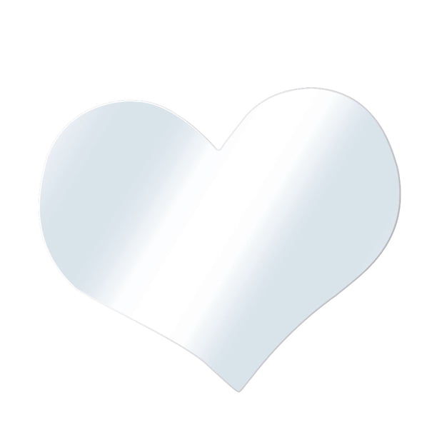 Matsuzay Adhesivo acrílico 3D para pared, espejo en forma de corazón, regalo para fiesta de boda, calcomanía para el hogar, sala de estar, Decoración del hogar