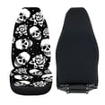 thumbnail image 6 of XYZCANDO Car Seat Covers Waterproof Car Front Seat Covers Front Car Seat Covers Stretchable Thin Truck Sedan, Skull and Rose Print, 6 of 10