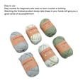 thumbnail image 4 of Hilo para Camiseta, Tela de Ganchillo de Tela Elástica, 6 Piezas de Hilo de Espagueti, Hilo de Tejer Grueso para Mano, Bolsa de Bricolaje, Manta, Cojín, Proyectos de Ganchillo, 4 of 7