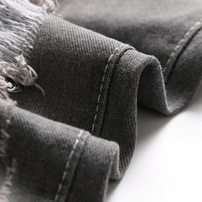 boys denim pants / グレー Boy Pants Youth Gray Distressed Straight Leg Denim Jeans Vintage