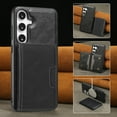 thumbnail image 6 of 2 In 1 Case for Samsung Galaxy S25 with Kickstand, Detachable Magnetic PU Leather Wallet Case with Card Holder Slots Kickstand Protective Phone Cover Men Women for Samsung Galaxy S25 - Black, 6 of 8