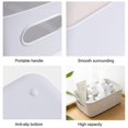 thumbnail image 4 of Desktop Storage Basket PP Cosmetic Storages Box Desktops Sundries Organizer with Handle for Household Medium Gray, 4 of 5