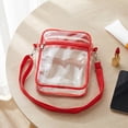 thumbnail image 5 of Clear Crossbody Purse Bag Bulk Stadium Approved 8"x 5.9" PVC Purse Bag with Strap for Travel Stadium Concerts Festival, 5 of 7