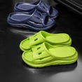 thumbnail image 4 of MIASHUI Women Slides Slippers Shower Bathroom Sandals Pool Beach Shoes,Blue,8, 4 of 9
