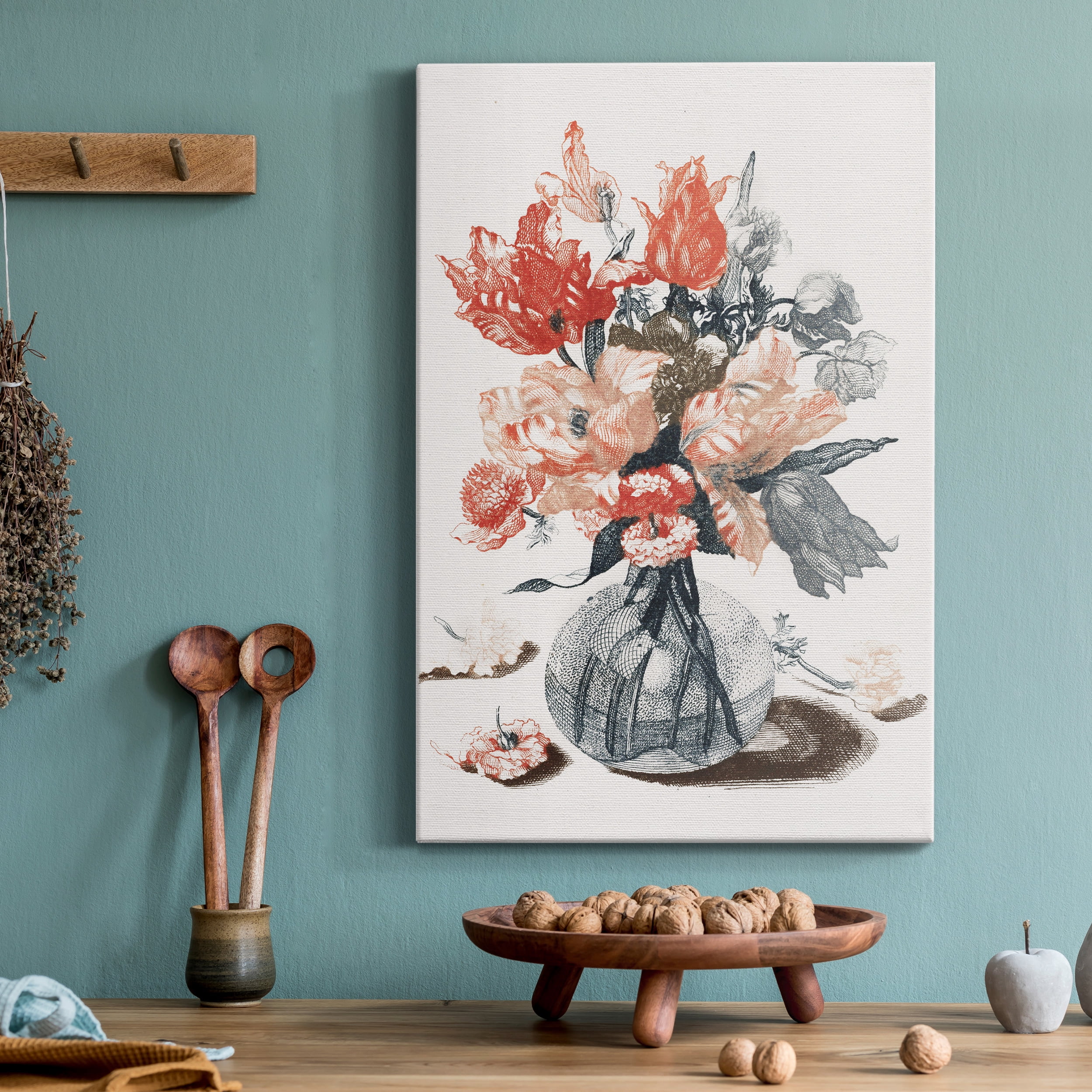 Flowers in a Vase IV Premium Gallery Wrapped Canvas - Ready to Hang - 8 x 12
