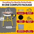 thumbnail image 4 of Paelluxe Ensemble de Brûleur et Support à Paella 12 Portions, Poêle à Paella 18 Pouces, Réchaud Extérieur à Double Propane avec Support et Régulateur, Cuiseur à Gaz Portable pour Camping Écrevisses Cuisson Extérieure, Paellera Propano, 4 of 4