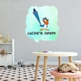 thumbnail image 3 of Watercolor Decal Living Room Wall Decal for Family Parrot Animal Personalized Name Design Cute Themed Room Decal - Size: 9 In x 10 In, 3 of 5