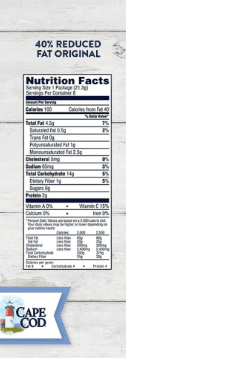 Cape Cod� Original Less Fat Potato Chips, Snack Bags, 24 Pk