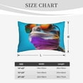 thumbnail image 4 of Daiia Lizard With Sunglasses Colorful Bedding Waterproof Pillow Protector Zippered Queen – Bed Bug Proof Pillow Encasement-20"x30", 4 of 6