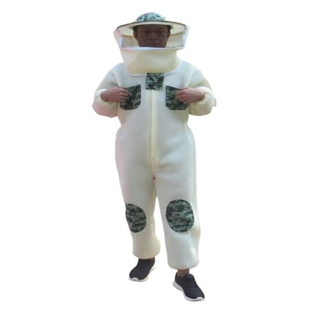 Integrated Thickened Beekeeping Tool, Bee Spacesuit With Sheepskin Gloves, Complete Set Of Beekeeping Clothes ,Comprehensive Protection