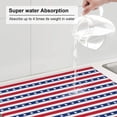 thumbnail image 3 of Goofa Dish Drying Mat Super Absorbent Drying Mat Large Dish Drying Mats for Kitchen Counter Easy Clean Dish Mat Kitchen Drying Mat 16" x 18" ( Stars And Stripes ), 3 of 6