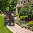 thumbnail image 2 of Yayeee Garden Flag 12" x 18" Double Sided Outdoor Yard Lawn Holiday Decorations, Black Floral Pattern, 2 of 6