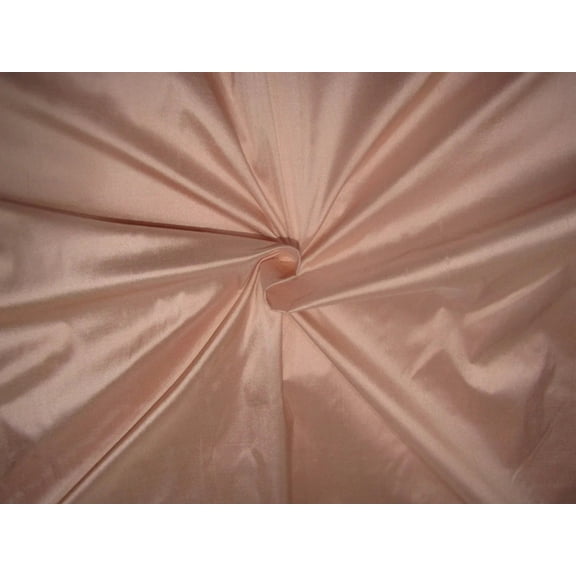 100% Pure silk dupion fabric peachy pink color 54" wide DUP341[2]