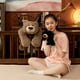 thumbnail image 3 of Almohada de peluche con forma de oso ronivia con forma de animales de peluche pesados, 30 cm, 3 of 7