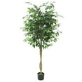 thumbnail image 3 of Artificial Banyan Trees, Simulated Banyan Tree, Fake Tree with Silk Realistic Leaves and Lifelike Trunk, Artificial Plants Faux Ficus Tree with Pot for Indoor Outdoor Home Office Living Room Decor, 3 of 9