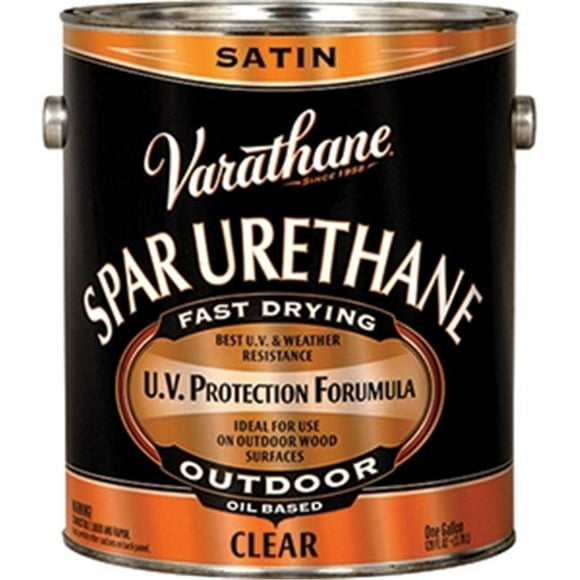 Varathane 9332 1 Gallon - Satin Classic Clear Oil Based Outdoor Spar Urethane 350 Voc