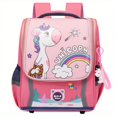 thumbnail image 1 of 1pc New Cute Dinosaur Unicorn Design Backpack With Pendants, Breathable Bucket Bag, Primary School Students Schoolbag, Cartoon Large Capacity Anti-splash Water Kindergarten Children's Backpack, 1 of 4