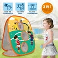 thumbnail image 3 of Toss Cornhole Toy Throwing Game Toy 3 in 1 Convenient Scoring Folding Storage Multiplayer Competitive Target Exercising Mind Entertainment Cloth Splash Cornhole Set Toy Child Toy, 3 of 6