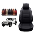 thumbnail image 1 of Oasis Auto 2007-2017 Wrangler Jk Fundas De Asiento De Cuero Personalizadas (2013-2017 Wrangler 2 Puertas Negro), 1 of 5