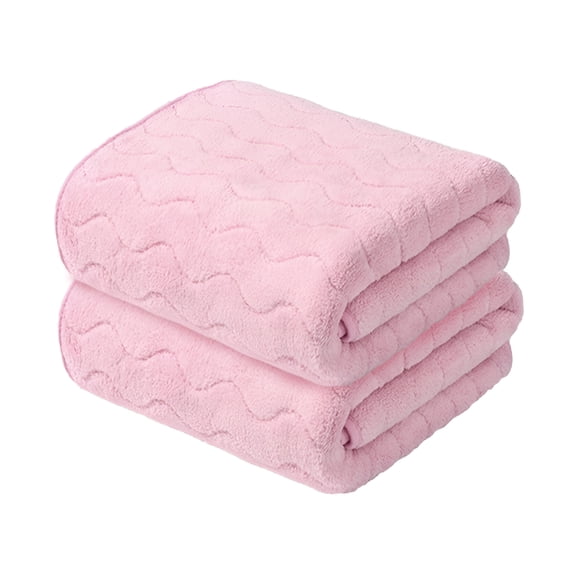 ARLAJO Bathroom Hand Towels,Set of 2,Cotton Hand Towel for Bath,Face,Kitchen,Super Soft Absorbent,Machine Washable,Size 14" X 30",Pink Hand Towels for Bathroom
