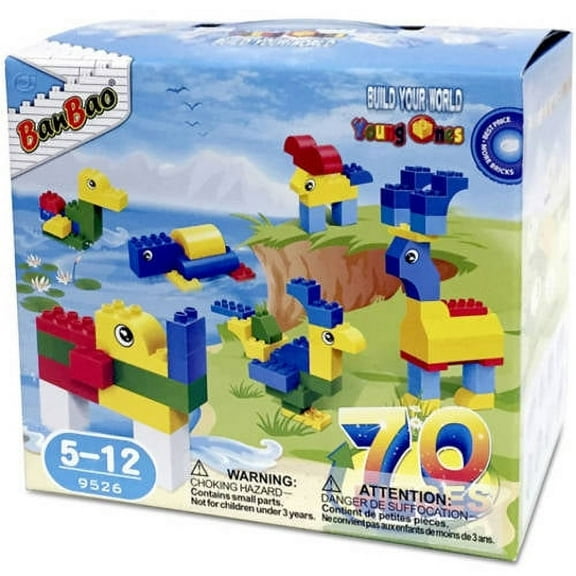 DDI 2361711 Large Building Block Sets - 70 Piece - Case of 8