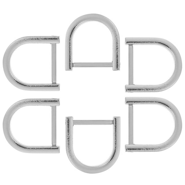 RENACLIPY Zinc Alloy D Ring Screw in Shackle 6Pcs Silver for Secure Connection and Daily Use