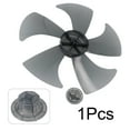 thumbnail image 3 of 35.5cm Household Plastic Fan Blade 5 Leaves Electric Fan Blade With Nut Cover Standing Table Fan Accessories, 3 of 6