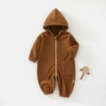 thumbnail image 2 of Krdevn Boys Winter Hooded Outwear Jumpsuit Lined Romper Windproof Outerwear Cozy Soft Playwear for Baby Boys,Size:2-3 Years, 2 of 3