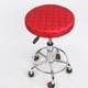thumbnail image 1 of Transpirable Suave Barra forma forma forma Cubierta De Taburete Silla Elevadora Asiento Cojín Barbería ( De Cuadrícula) Rejilla roja -35cm Macarena Cubierta de taburete de bar, 1 of 4