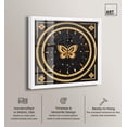 thumbnail image 2 of Butterfly Mosaic Shadowbox Print Gold Wall Art by Art Remedy, White Frame, 12 x 12, 2 of 5