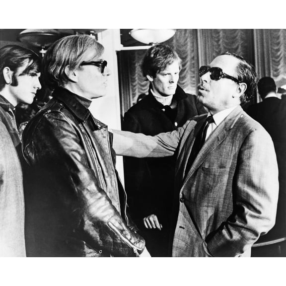 Print: Andy Warhol (Left) And Tennessee Williams (Right) Talking On The