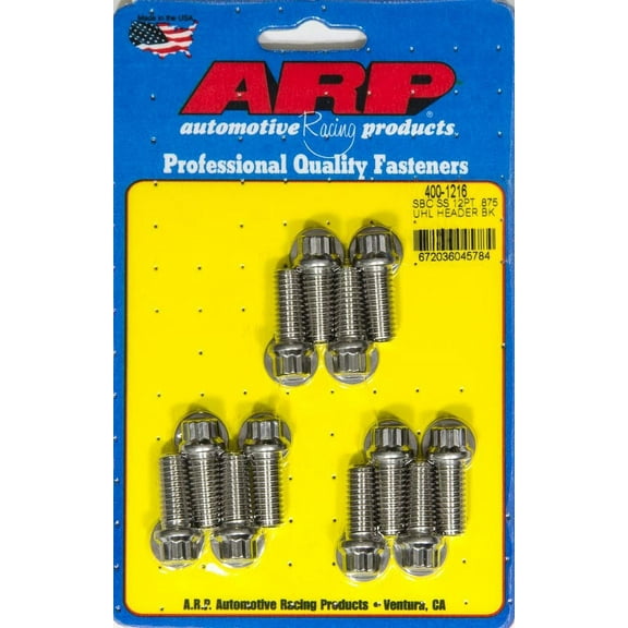 ARP 400-1216 Header Bolt Kit (12pt.3/8 x .875 UHL (12))