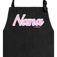 thumbnail image 2 of ThisWear Mother's Day Gift Nana Script Apron for Cooking Baking Crafting Gardening Two Pocket Apron Black, 2 of 7