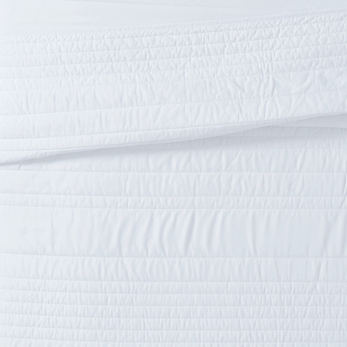 Truly Calm Antimicrobial 100% Microfiber Polyester White 3-Piece King Quilt Set, Solid Casual themed, Adult Bedding, OEKO-TEX Certified