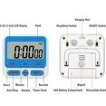 thumbnail image 4 of Digital Countdown Kitchen Timer -Count Up Down Magnetic Timer Clock For Cooking Baking Gym Students-Blue, 4 of 4