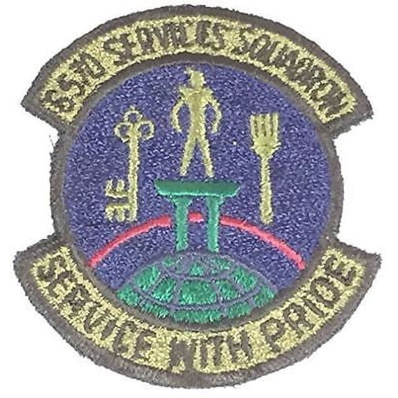 USAF AIR FORCE 6570TH SERVICES SQUADRON PATCH SERVICE WITH PRIDE