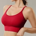 thumbnail image 4 of Linfrsh Women Sports Bra Bikini Tops Scoop Neck Bathing Suits Top Padded Swim Crop Tops Only(Red,XL), 4 of 6