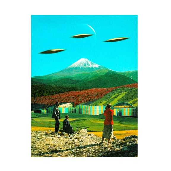 Trademark Fine Art Taudalpoi  An Alien Invasion Canvas Wall Art