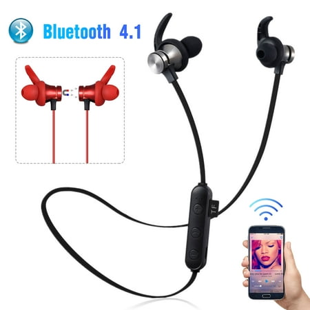Wireless Headphone, EEEKit HiFi Heavy Bass Wireless Bluetooth 4.1  Earphone Sports Stereo Earbuds Hands-Free with Mic for iPhone XS XR XS Max X, Samsung Galaxy S10 S10E S9 and
