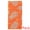 Orange, variant on Unique Bargains Cotton Soft Absorbent Leaf Pattern Towel Orange 1pc 29" x 13"