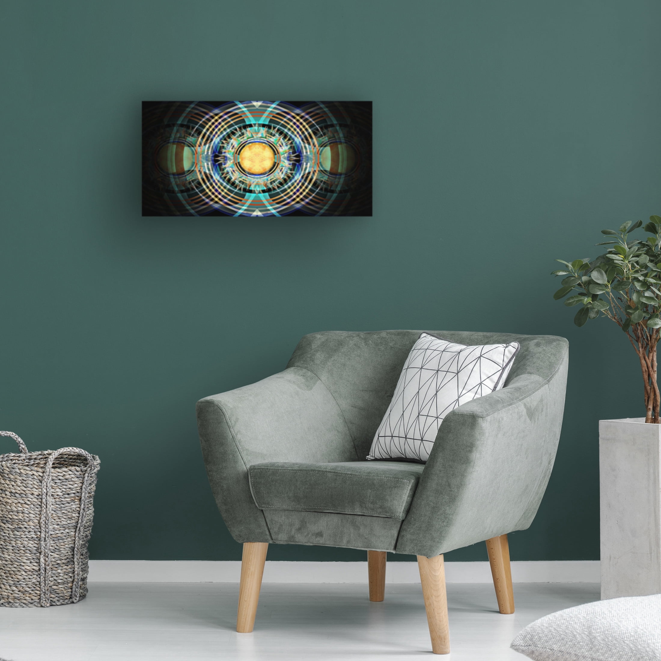 Canvas Wall Art - David Manlove 'Speed Boat Alternate 3' Wall Art for Living Room, Bedroom, or Office Décor by Trademark Fine Art - 19 x 10 Inches