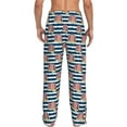 thumbnail image 3 of Uemuo Popcorn Pattern Men's Wide Leg Palazzo Lounge Pants with Pockets Light Weight Loose Comfy Casual Pajama Pants-X-Large, 3 of 9