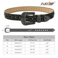 thumbnail image 7 of SUOSDEY Sparkly Rhinestone Belt for Women Men Western Cowboy Cowgirl Bling Diamond Leather Belt for Jeans Gifts, 7 of 7