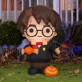 thumbnail image 3 of Gemmy Airblown 3 ft. LED Harry Potter w/Jack-O'-Lantern Inflatable, 3 of 4