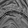 thumbnail image 4 of Sábana bajera ajustable Lanest Housing Queen Silk Satin gris oscuro, 4 of 7