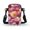thumbnail image 2 of HELLHERO Women Shoulder Bag Dahlia Pattern 4.33x1.97x7.09 with Zipper Closed Adults for Outdoor Travel Daily Use Leakproof, 2 of 7