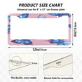 thumbnail image 4 of 2-Pack Aluminum License Plate Frame with 2 Holes for GM License Plate Cover with Free Screws Blue Butterfly on Pink, 4 of 8