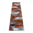thumbnail image 2 of Masada Rugs Modern Contemporary Runner Area Rug, Orange Grey Black (2 Feet X 7 Feet), 2 of 6